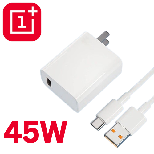 One Plus orignal 45W Turbo Charger Fast Charge Adapter with type-c cable Combetible with all 33w,45w, mobile oppo/vivo/realme/oneplus | Quick Charger 45W | Fast Charger 45W |Turbo Charger |