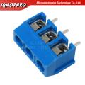 10PCS KF7.62 KF103 KF126 KF128 KF129 KF300 KF301 KF350 connector screw terminal block connector 2PIN 3PIN Green Blue. 