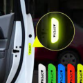 4Pcs Car Door Sticker Universal Safety Warning Mark OPEN High Reflective Tape Waterproof Motorcycle Bike Helmet Sticker Reflectors Neon Green. 