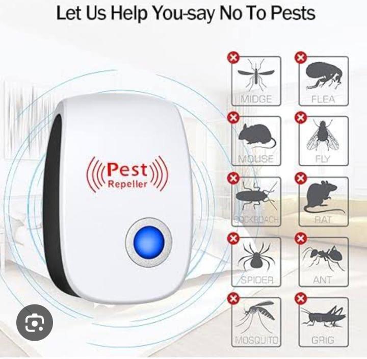 Ultrasonic pest repeller electronic plug in Rodent Mouse roach bug ...