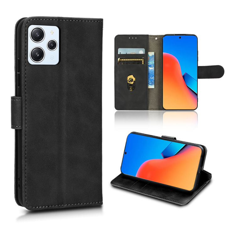 For Xiaomi Redmi 12 4G/Note 12R 5G Luxury Leather Magnetic Flip Back Cover Case for Redmy 12 Redmi12 6.79 inch Wallet Card Slot Book Stand Fundas