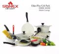 Sonex Eden Plus Gift Pack Cookware Set - 18 Pieces - Die Cast Marble Coating - Black. 