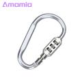 Amamia Carabiner Combination Lock Set Password Outdoor Mountaineering Buckle Lock. 