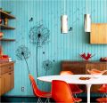 [zooyoo] Large Black Dandelion Flower Wall Stickers Home Decoration Living Room Bedroom Furniture Art Butterfly Murals. 