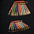 Fancy Hijab Scarf Pins Set Beaded Multicolor Safety Pins Stylish Decorative Pack of 6/12. 