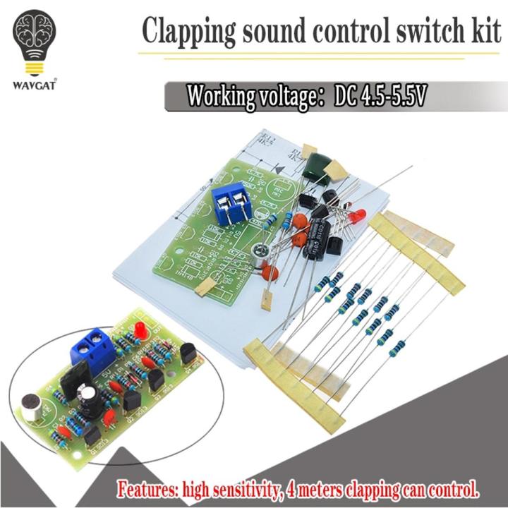 Electronic Acoustic Clap Control Switch DIY Kit Sound Sensor Electronic Circuit DIY Suit Integrated  Module
