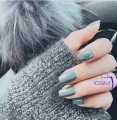 Premium Quality 24 Artificial nails Mix Range Coffin & Normal Size Nails in a Box Included Dotted Glue. 