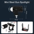 Mini Projector Lens Spotlight For Bikes And Cars (Full Set) Waterproof Auxiliary Led Fog Lamp German Technology. 