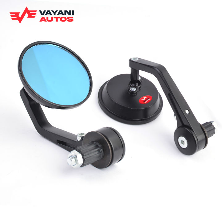 Handlebar Side Mirrors - Side Mirror For Bikes - Smart Mirror For Motorbikes - Round Handlebar Side Mirrors For Motorbikes - Round Mirror for Motorbikes By Royal Autos