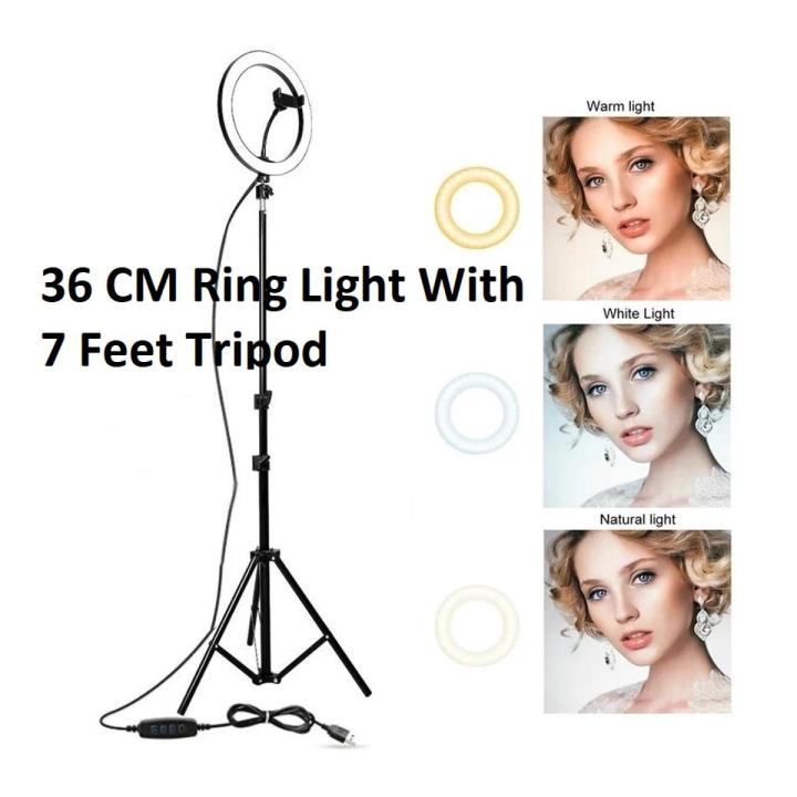 26cm%20Selfie%20Ring%20light%20+%207%20feet%20Tripod%20Stand%20+%20Mobile%20Phone%20HOlder%20-%20Image%202