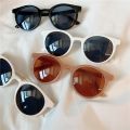 Zhang Dayi same style female white retro small frame sunglasses net red Aqin round Korean version trendy men's round face sunglasses. 