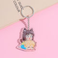 Cartoon Anime Skip and Loafer Keychain Cosplay Character Acrylic Figure Shima Sousuke Iwamura Mitsumi Pendent Keyring Fans Gifts. 