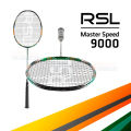 RSL Master Speed 9000 Original Badminton Racket – Lightweight High-Modulus Graphite | With Protective Bag. 
