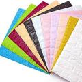 3D Brick Stone Wall Sticker Self-Adhesive Foam Wallpaper Panels Room Decal 70*77cm. 