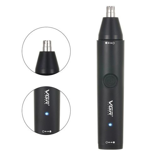 VGR V-613 2-in-1 Electric Nose Hair Trimmer, Portable Rechargeable Hair Remover, Support Body Washing, 150min Runtime