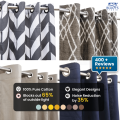 Pack of Printed Ready Made Curtain Panels Bed Room Curtains Beddy's Studio. 