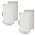 2 Pieces Of 12 X 18 Inches Primed Canvas Boards For Painting. 