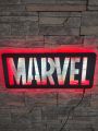 New Wooden Marvel Sign | Led Lighted Wooden Decorative Panel | Marvel Wall Sign | Marvel Led Wooden Wall Art | Wall Decor With Light | Kids Room | Perfect for the Bedroom | Game Room | office | kids room. 
