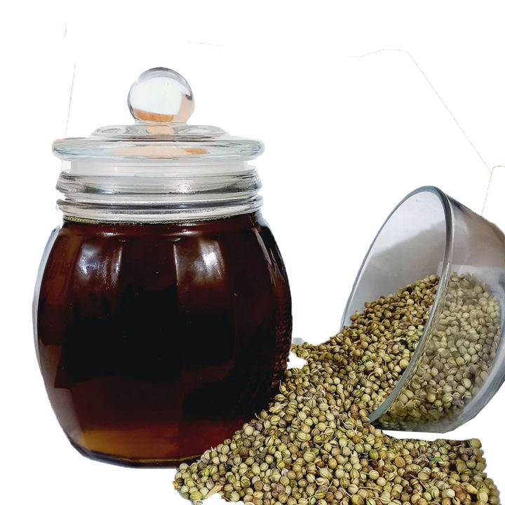 Dhania Oil 500gm - Roghan Dhaniya - 100% Original, Fresh and Pure Coriander Ka Tail Half KG by Herbisol