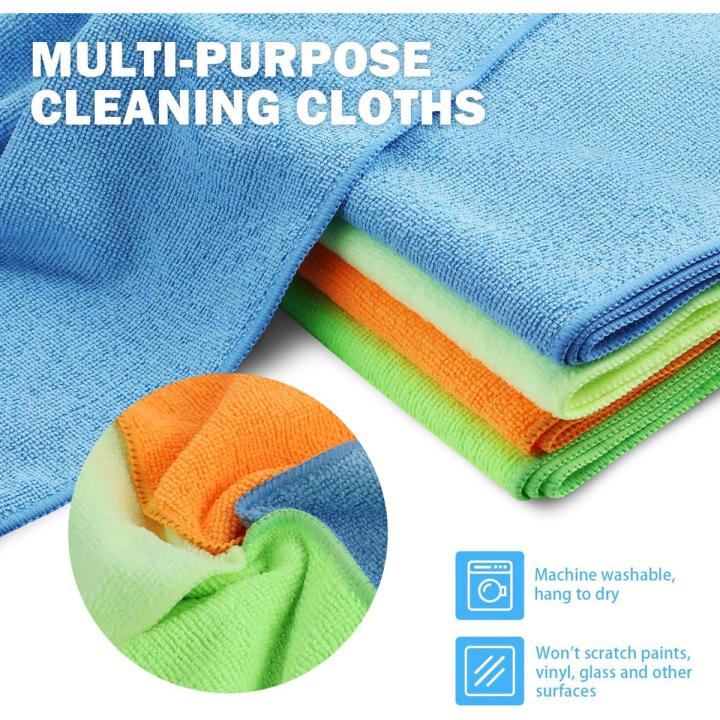 Kitchen Dusters Cleaning Duster Cloth Kitchen Shelves Cleaner Clothes Kitchen Towel Microfiber Cleaning Cloth Washable and Reusable Multi-Purpose Indoor Outdoor Cleaning Dusting Polishing Bathroom Cleaning Towels Car Washing Microfiber Cloth For Auto