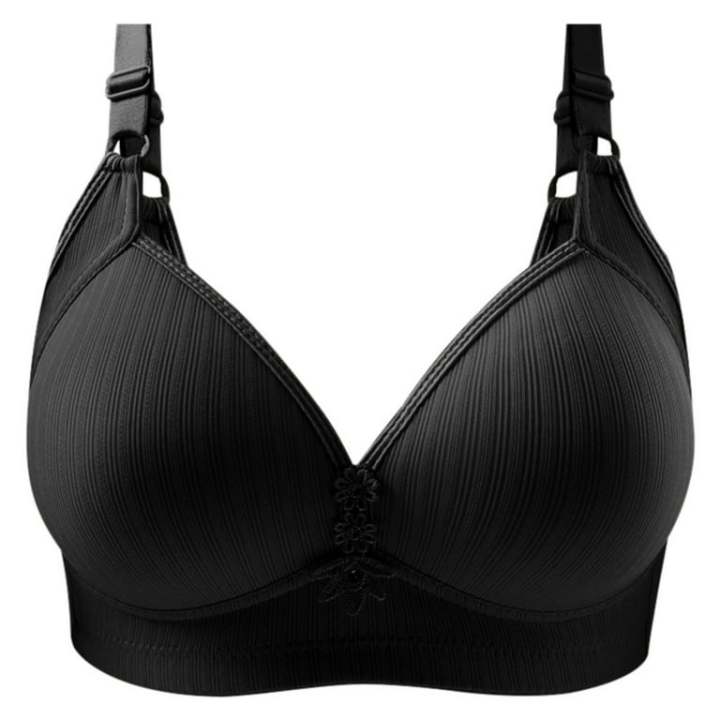 Hot Bra Non Wired Think Soft Brazier for Women Plain Foam Padded Lifting Bras for Girls with Adjustable Straps and Back Closure for B and C Cups