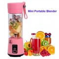 USB Rechargeable Juicer Blender - 380ml - USB Rechargeable Blender Mixer - Juicer Bottle Cup for Juice, Citrus, Lemon, Vegetables & Fruits. 