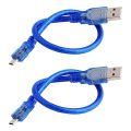 USB-A Male to USB-B Male USB2.0 Cable for Arduino UNO R3 - Printer Port USB Cable. 