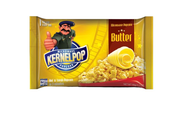 Kernelpop Microwave Popcorns Butter_90G