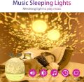 URAQT Starry Sky Projector, LED Projector Lamp Children, Rotating Baby Cuddly Toy Night Lights, Music Night Light, Star Projector Timer for Children's Room, Party, Romantic Decoration Christmas [Energy Class. 