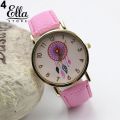 【WS】Watches Women Dream Catcher Print Dial Leather. 