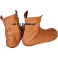 Halal Cow Leather Socks Mozay For Men's Women's Hajj & Umrah Slipper With Zip and Button.. 