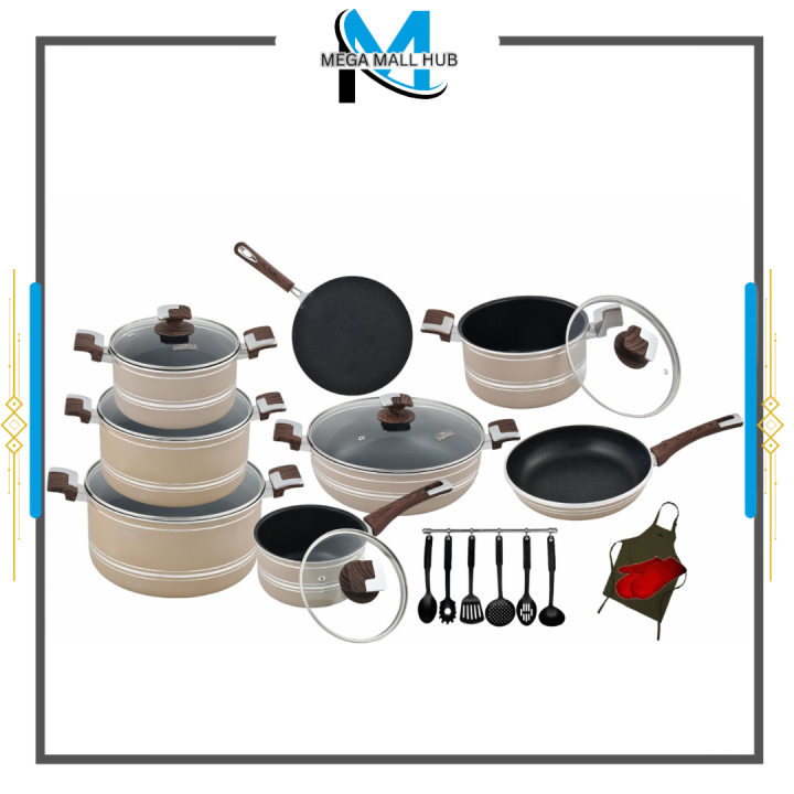 Domestic Nonstick Jumbo Gift Set 21Pcs