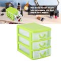 3 Layer Mini Drawer For Storage Set Desk Home Space Saving Jewelry Makeup Box Saver For Kids Miscellaneous Items Plastic 5x4x3 inches. 