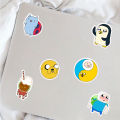 Laptop Stickers Cartoon Adventure Time Design Bikes Notebooks Decals. 
