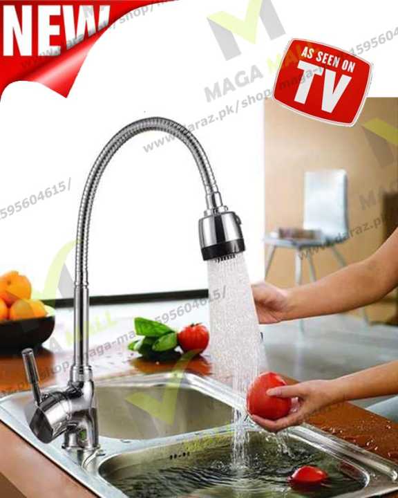 Shower Moving neck Stainless Steel Swivel Spout for Kitchen Sink Faucet Flexible Kitchen faucet Sink mixer shower neck & Hoes 360 Rotating