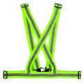 Green Adjustable Safety Tools DIY Visibility Reflective Vest Waistcoat For Cycling Running. 