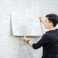 Pack of 5 Wall Panels Foamic Wall Panels Self-Adhesive Wall Panels Peel and Stick 70x70cm. 
