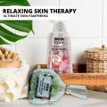 WBM Shower Brush Wooden Handle Bath Ball - Carnival Body Bathing Sponge Loofah. 