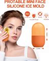 Ice Cube Face Roller, Eyes and Neck, Brighten Skin & Enhance Your Natural Glow, Reusable Facial Treatment, Ice Cube Roller to Tighten Skin & De-Puff The Eye Area, Mini and Cute Size. 