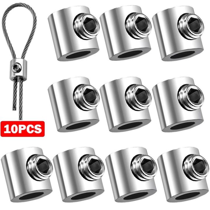 UTMACH Pack Of 40 Wire Rope Clamps 4 Mm Bow Rope Clamp Stainless - View #11