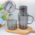 Modern Glass Bedside Water Carafe with Tumbler Set 680 ml. 