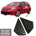 Toyota Prius Quarter Glass Louvers in Carbon Fiber Material Model 2012 | Lamborghini Style Vents for Toyota Prius Model 2012. 