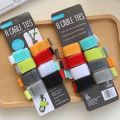8 Pieces Velcro Cable Tie Organizer Set - Nylon Releasable Cable Ties - Self Adhesive Fastener Tape -  Nylon Cable Tie Zip Tie - Velcro Tape Cable Organizer Holder - Wire Holder. 