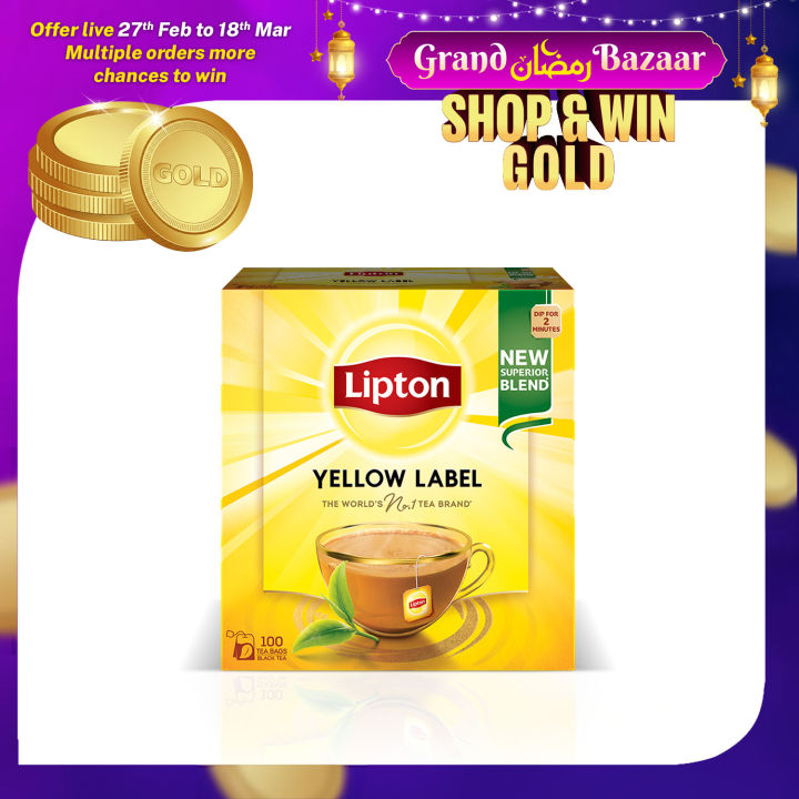 Lipton Yellow Label Tea Bag - 100s