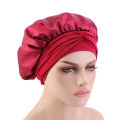 Women Satin Solid Sleeping Hat Night Sleep Cap Hair Care Bonnet Nightcap For Women Men Unisex Cap Bonnet De Nuit Shower Turban. 
