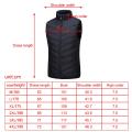 NEW Electric Heated Vest Fashion Black Warm Adjustable Battery Heated Vest USB Rechargeable Heating Thermal Vest Body Warmer Vest for Unisex. 