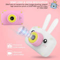 DAN TECHNOLOGY 1080P Kids Digital Camera | 12MP HD Children Camera , Neck Strap & Rabbit Silicone Case | Kids Video Camera with 5 Modes & 28 Cartoon Frames. 