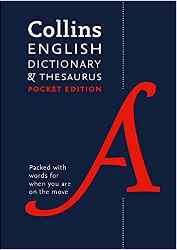 Liberty Books | English Pocket Dictionary And Thesaurus by Collins Dictionaries (100% Original)