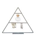 Earrings Jewelry Organizer Display Holder Stand Jewelry Holder Earrings Necklace Rack Display, Triangle Earring Stand, Earring Holder, Earring Display, Jewelry Storage. 