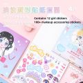 Dress Up Sticker Kids Lovely Angel Elf Girl Quiet Book Princess Style Dolls Change Clothes Scrapbooking Craft Kids Make Up Gift for Girl Educational Toys Handicraft Girls Gift. 